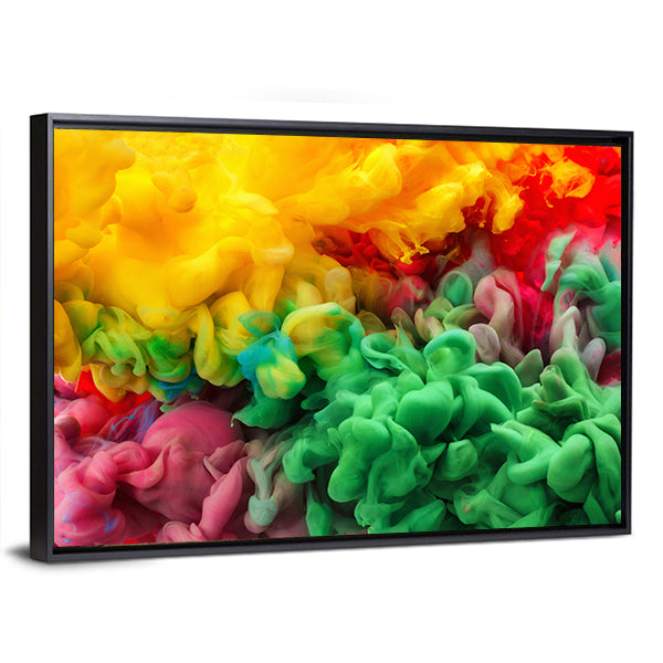 Colorful Acrylic Ink Canvas Wall Art