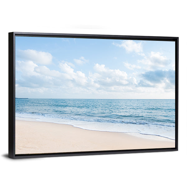 White Sand Beach Canvas Wall Art