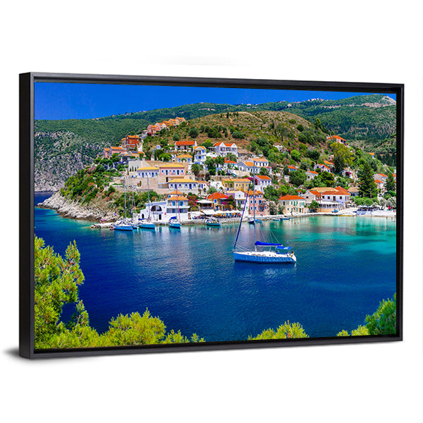 Assos Village, Greece Canvas Wall Art