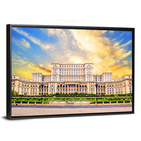 Palace of Parliament, Bucharest Canvas Wall Art