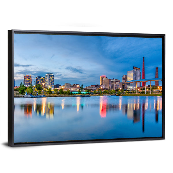 Birmingham Downtown Skyline Canvas Wall Art