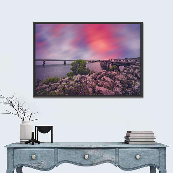 Bridges Between Amelia and Big Talbot Islands Canvas Wall Art