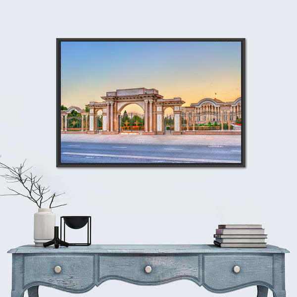 President Palace Of Nation Tajikistan Canvas Wall Art