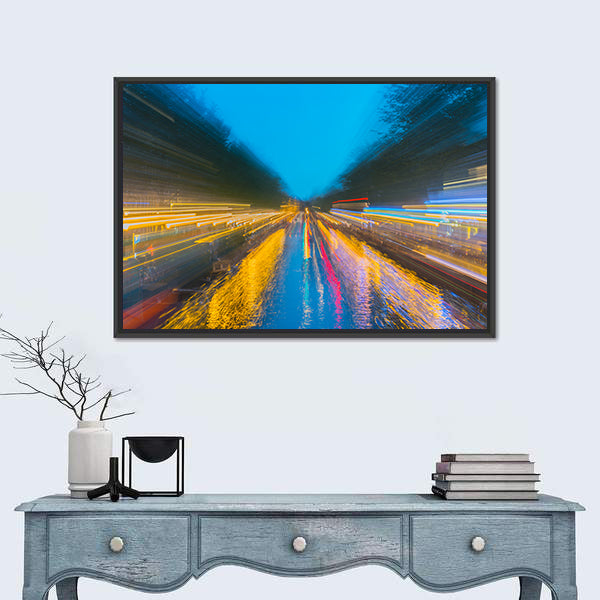 Urban Night Travels Canvas Wall Art