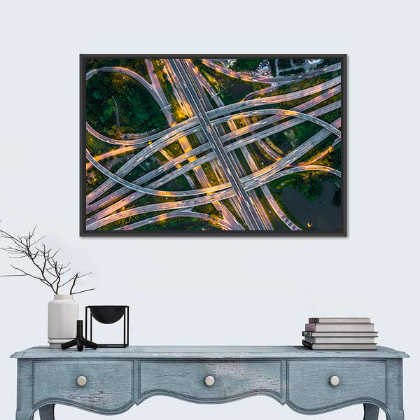 Bangkok Expressway Canvas Wall Art