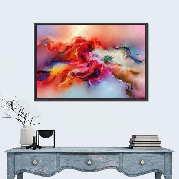 Colorful Brush Stroke Texture Canvas Wall Art