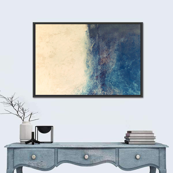 Sea And Beach Abstract Canvas Wall Art