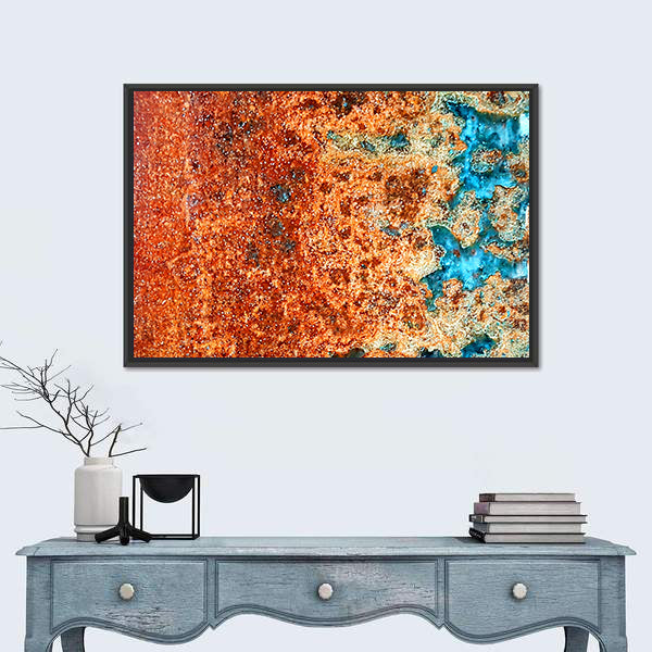 Rust Patterns In Steel Canvas Wall Art