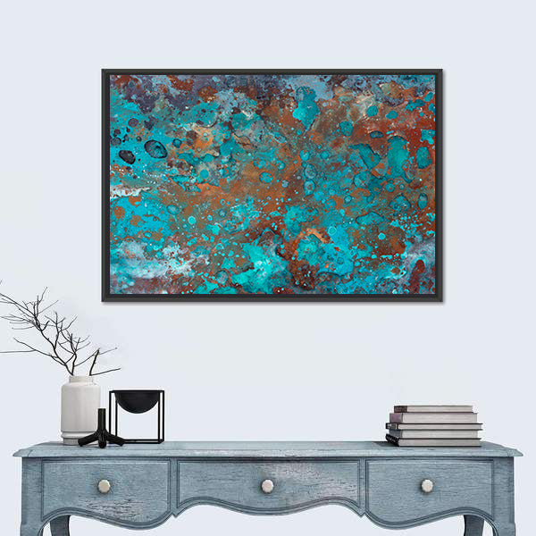 Liquid Brushstrokes Textures Canvas Wall Art