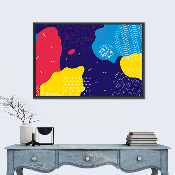 Pop Art Liquid Color Pattern Canvas Wall Art
