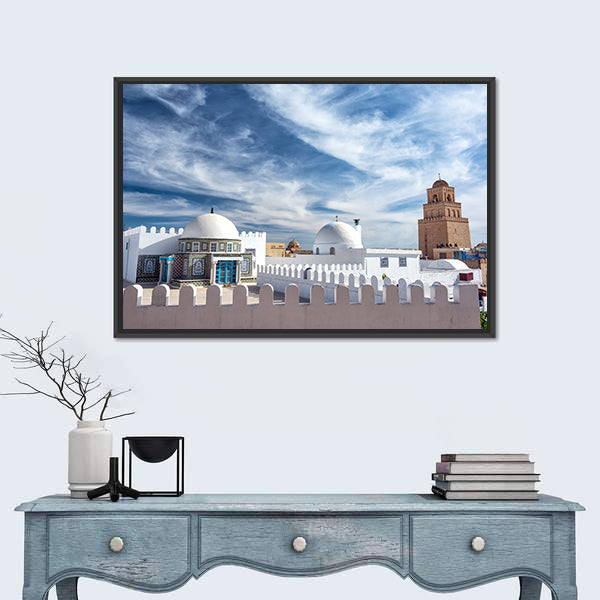 Great Mosque In Kairouan Tunisia Canvas Wall Art