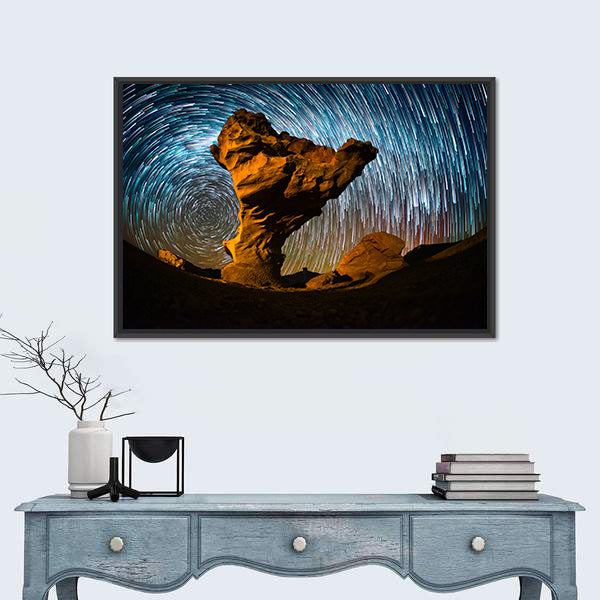 Arbol de Piedra Stone In Bolivia Canvas Wall Art