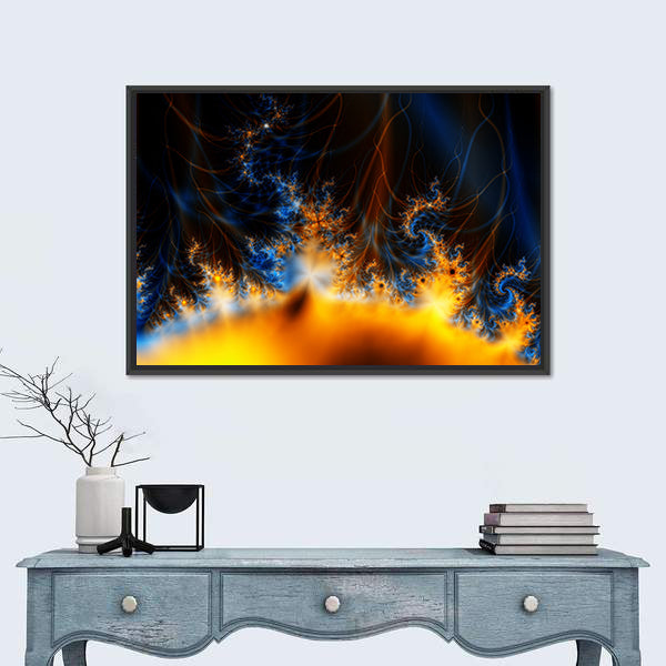 Solar Storm In Outer Space Canvas Wall Art