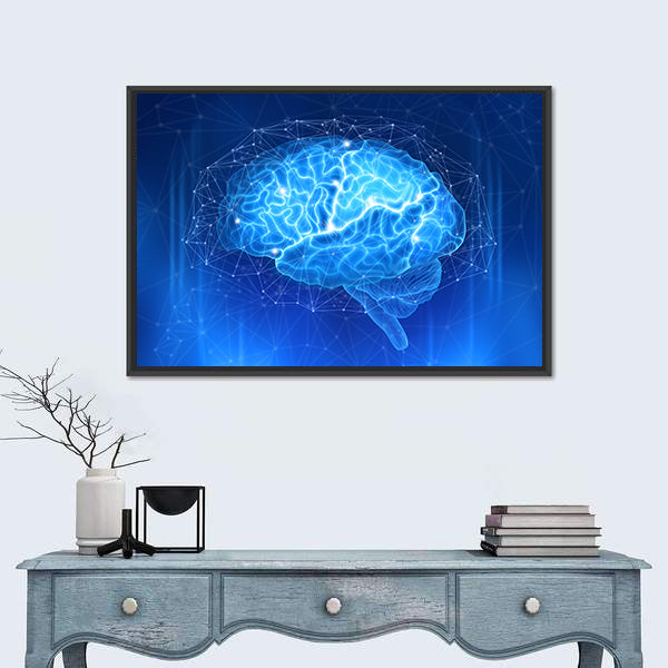 Human Brain Canvas Wall Art