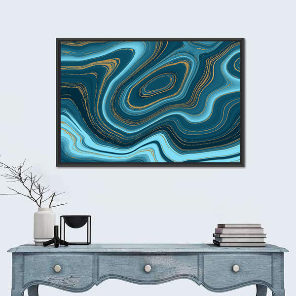 Liquid Marble Texture Canvas Wall Art