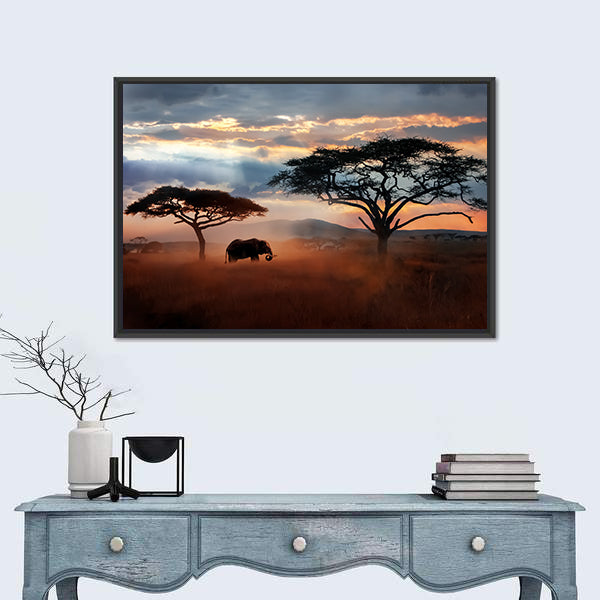 Wildlife Of Tanzania Canvas Wall Art