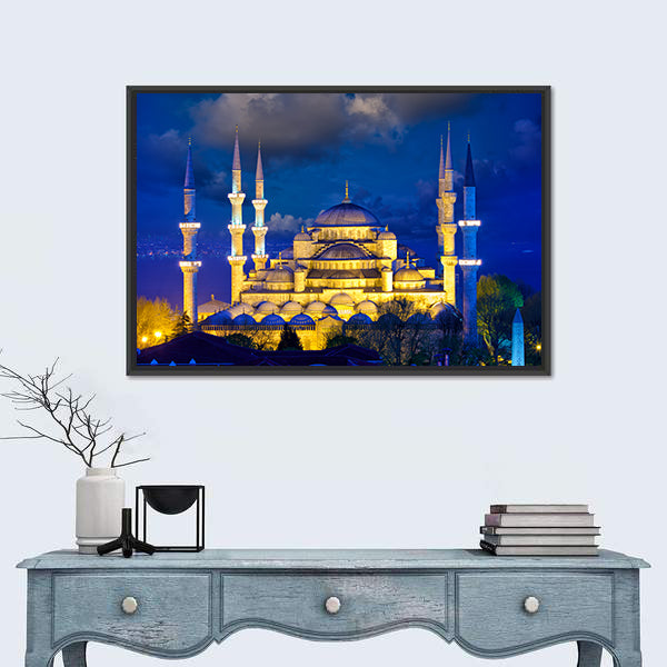 Blue Mosque In Istanbul Canvas Wall Art