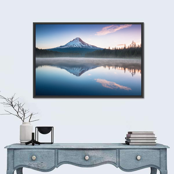 The Volcano Mountain Mount Hood Canvas Wall Art