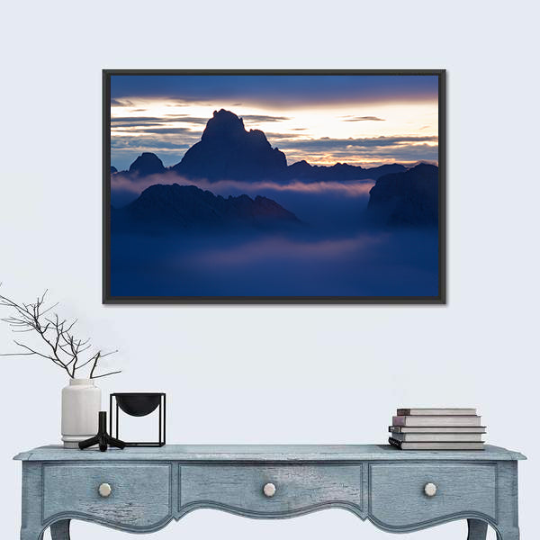 Dolomites Alps In Italy Canvas Wall Art