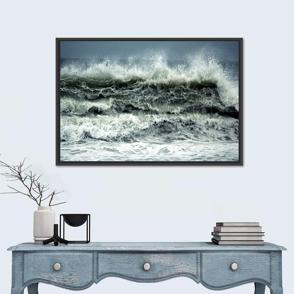 Turkey Coast In storm Canvas Wall Art