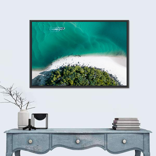Drone Shot Of Gold Coast Canvas Wall Art