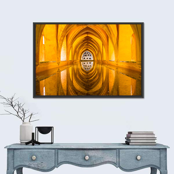 Royal Bathroom Alcazar In Sevilla Spain Canvas Wall Art