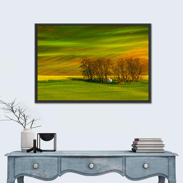 Rolling Hills In South Moravia Czech Republic Canvas Wall Art
