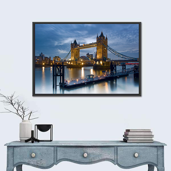 Tower Bridge on the River Thames Canvas Wall Art