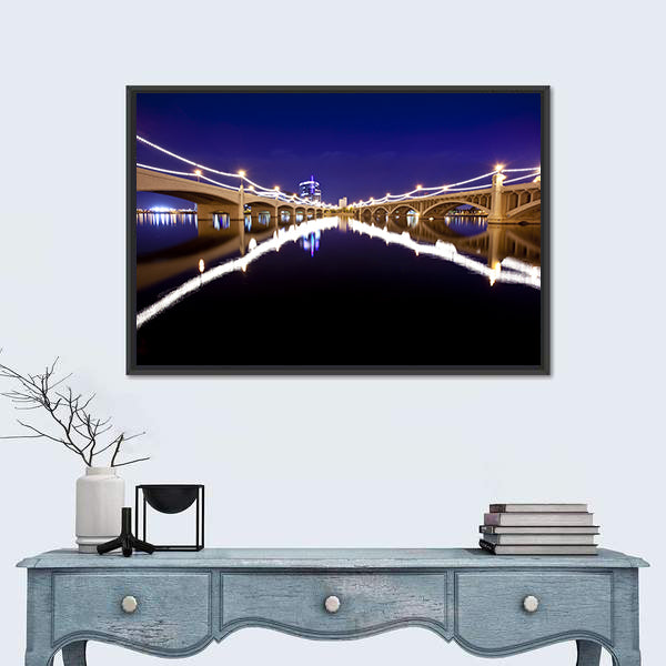 Mill Avenue Bridges In Tempe Arizona Canvas Wall Art