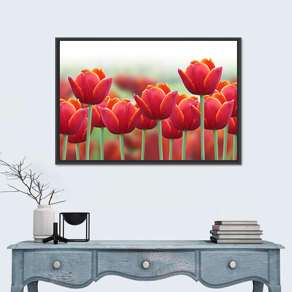 Spring Tulip Flower Canvas Wall Art
