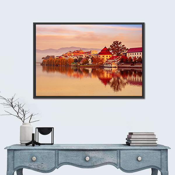 Sunrise at Maribor City Slovenia Canvas Wall Art