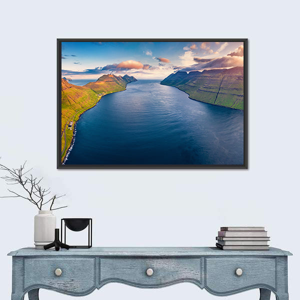 Kalsoy Island In Denmark Canvas Wall Art