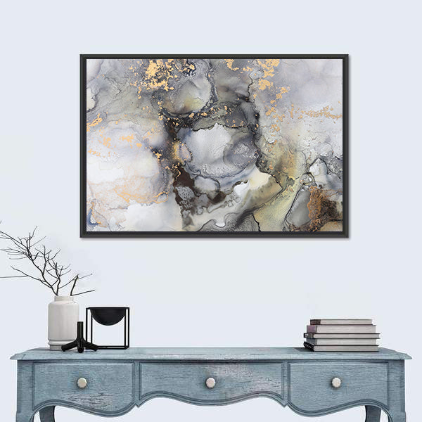 Alcohol Fluid Artwork Canvas Wall Art