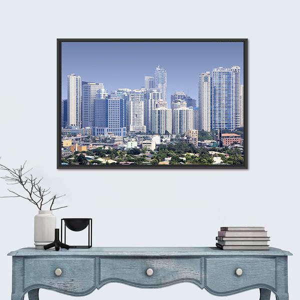 Fort Bonifacio Skyscrapers Philippines Canvas Wall Art