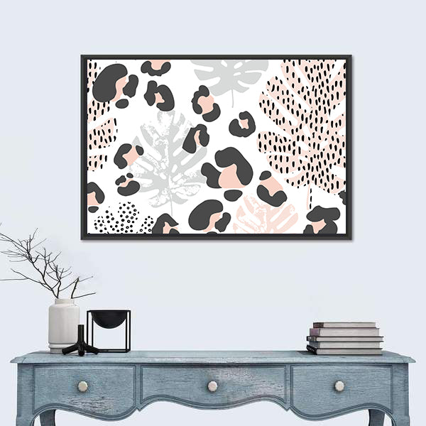 Grunge Doodles Minimal Canvas Wall Art