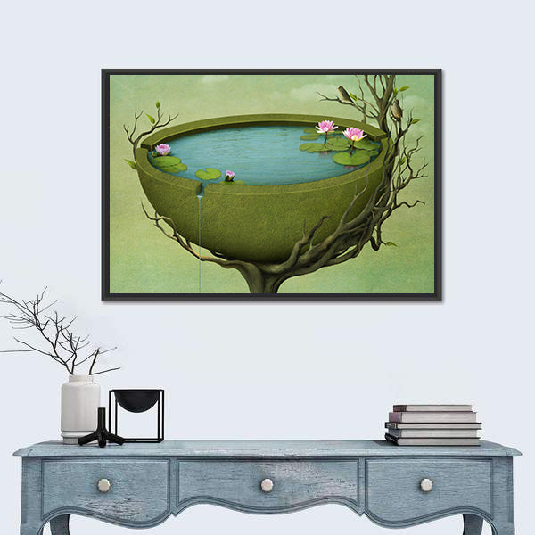 Greeting Card Illustration Canvas Wall Art