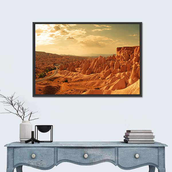 Amazing Stone Formations In Cappadocia Canvas Wall Art