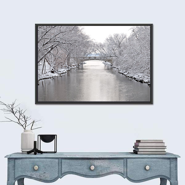 Yahara River In Madison Wisconsin Canvas Wall Art
