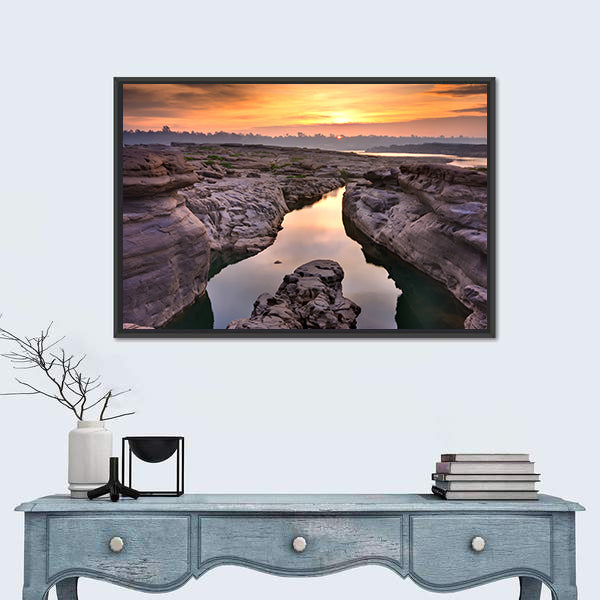 Sunrise At Thailand Grand Canyon Canvas Wall Art