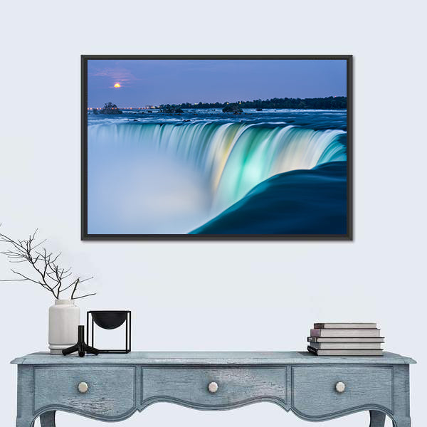 Dusk At Niagara Falls Canvas Wall Art
