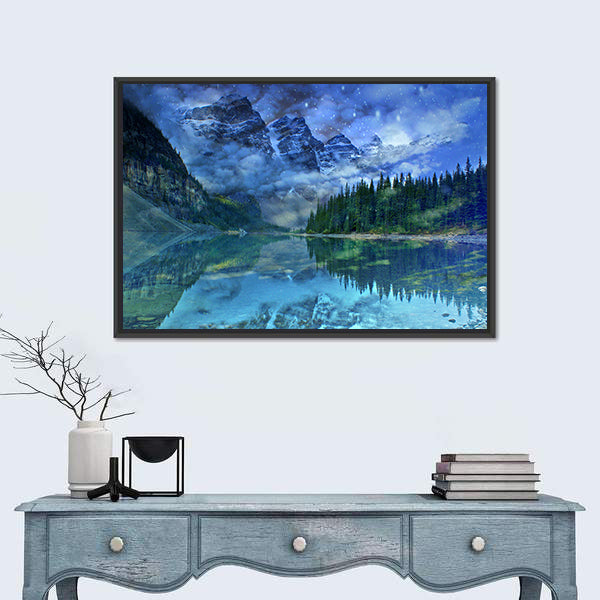 Moraine Lake In Banff Canvas Wall Art