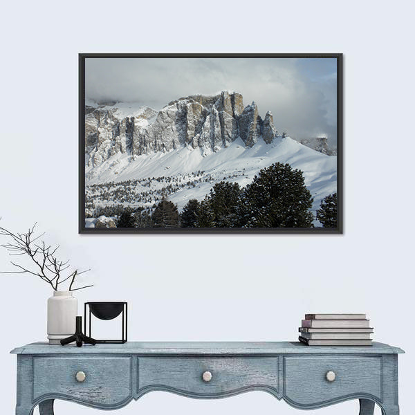 Gruppo Cella Mountains In Italy Canvas Wall Art