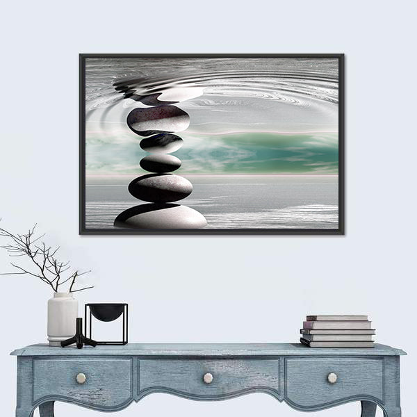 Zen Stones Canvas Wall Art