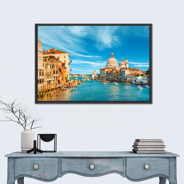 Venice Grand Canal with Santa Maria Della Salute Canvas Wall Art