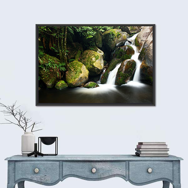 Yarra Ranges Waterfall In Victoria Australia Canvas Wall Art