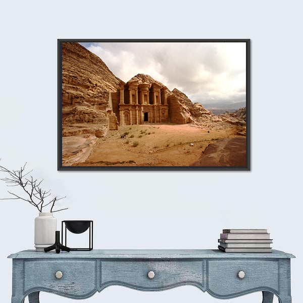 Monastery at Petra, Jordan Canvas Wall Art