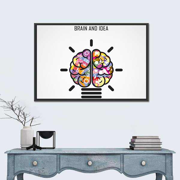 Creative Brain Concept Canvas Wall Art