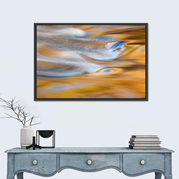 Bond Falls Rapids In USA Canvas Wall Art