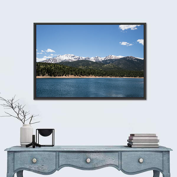 Pikes Peak Crystal Lake Canvas Wall Art