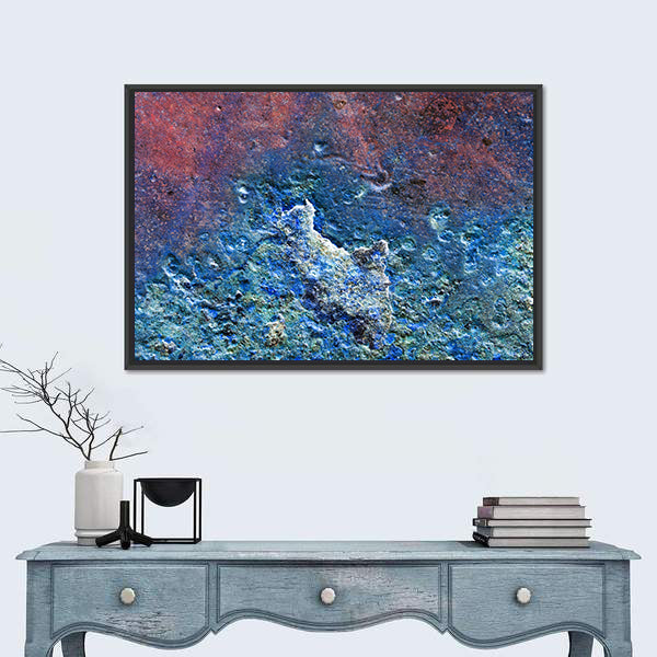 Metallic Texture With Rust Canvas Wall Art